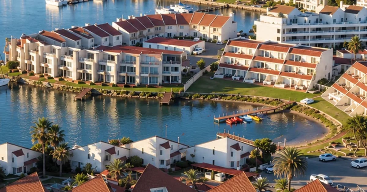 Apartments overlooking the marina